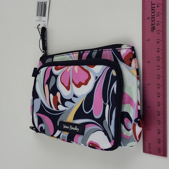 NWT  *Flaw* Vera Bradley Lighten Up Compact organizer Mod Paisley - Picture 9 of 10